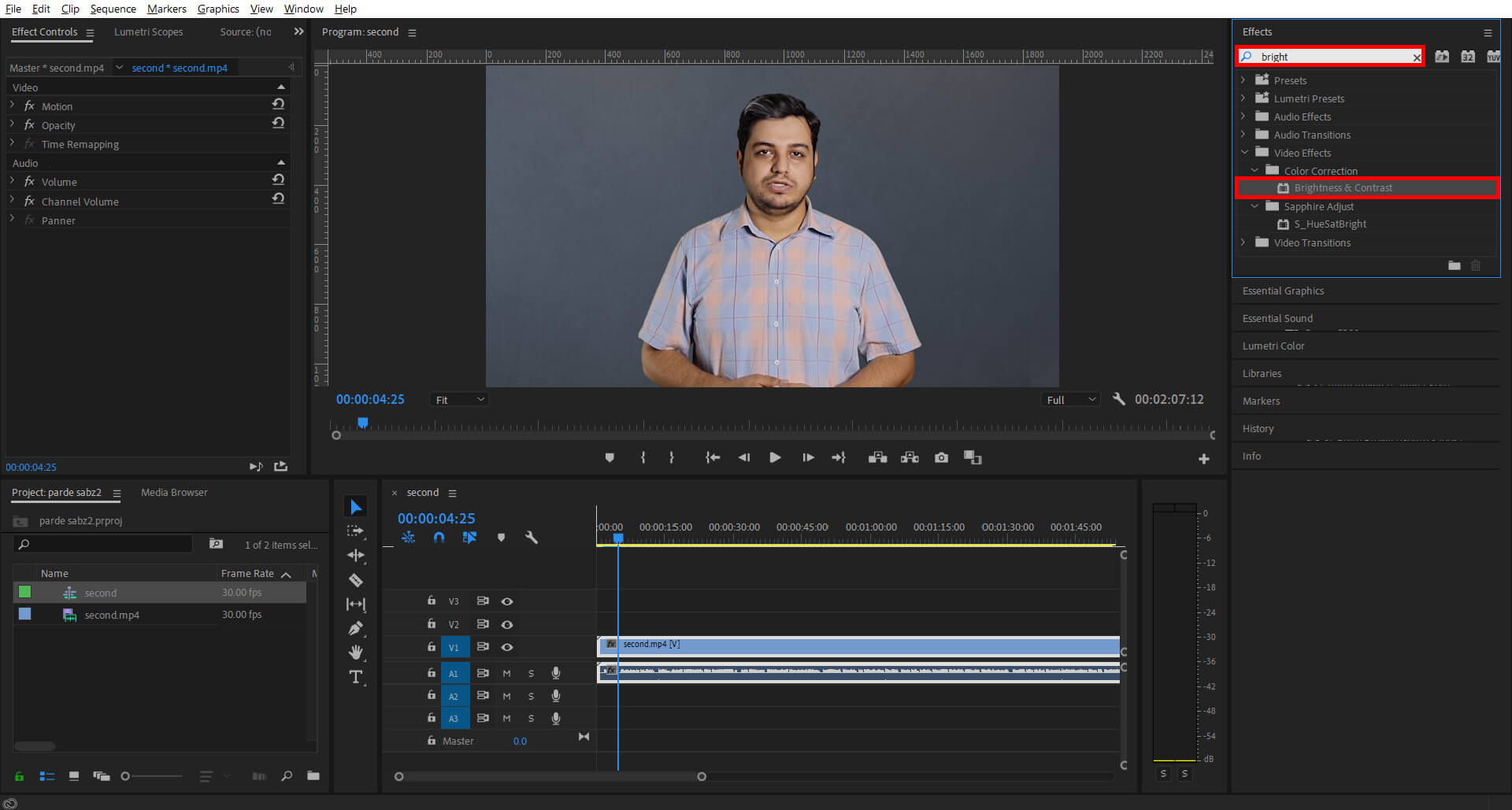 استفاده از Effects در Premiere Pro برای به کار بردن افکت های مورد نیاز تولید و ادیت ویدئو